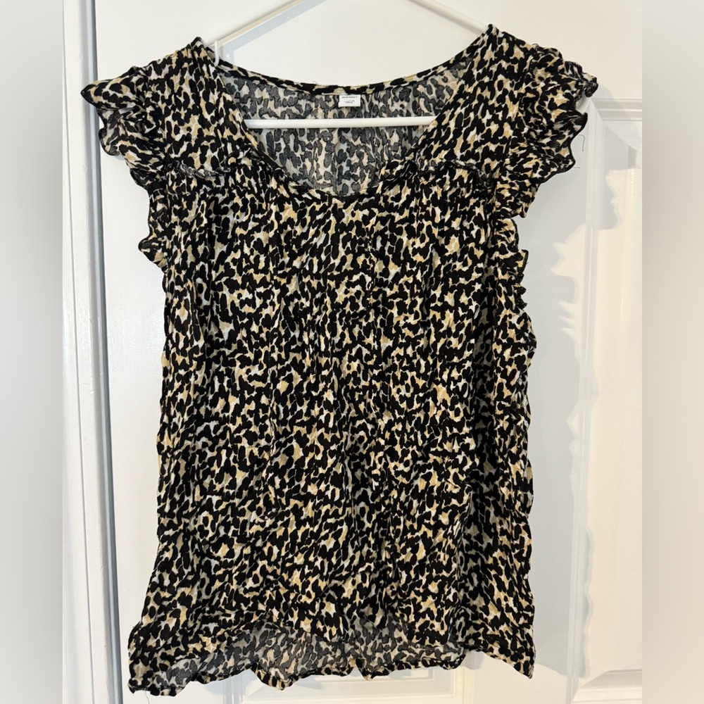 Cheetah print blouse
